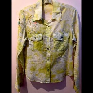 Green blouse
